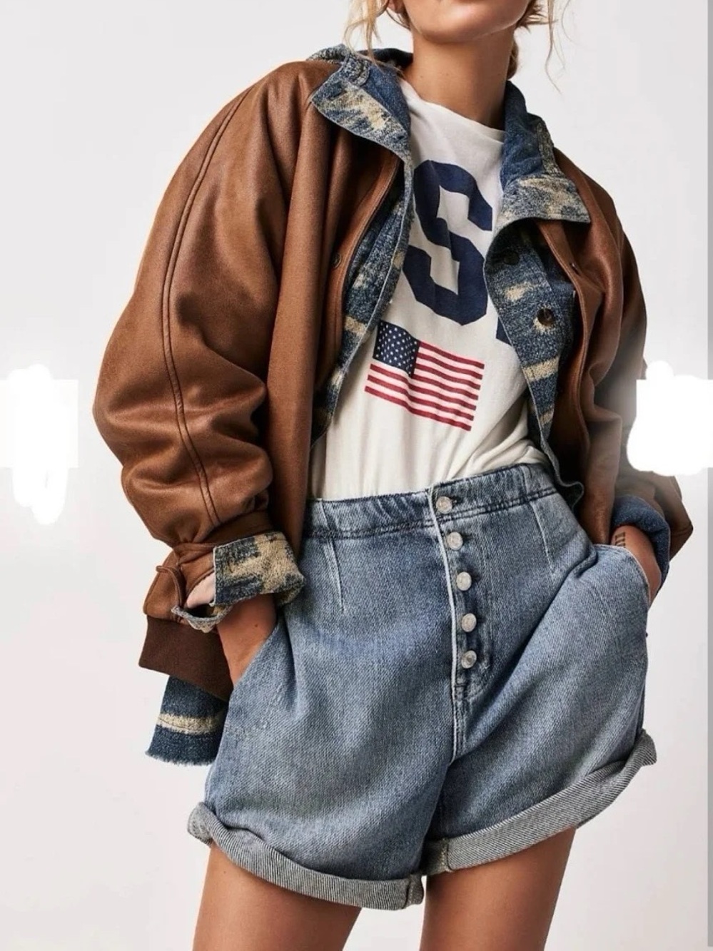 We The Free Osaka Relaxed Shorts, Size 30